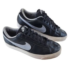 Nike Match Supreme Leather LTR Sneakers Shoes Mens 10 Black 631656-001